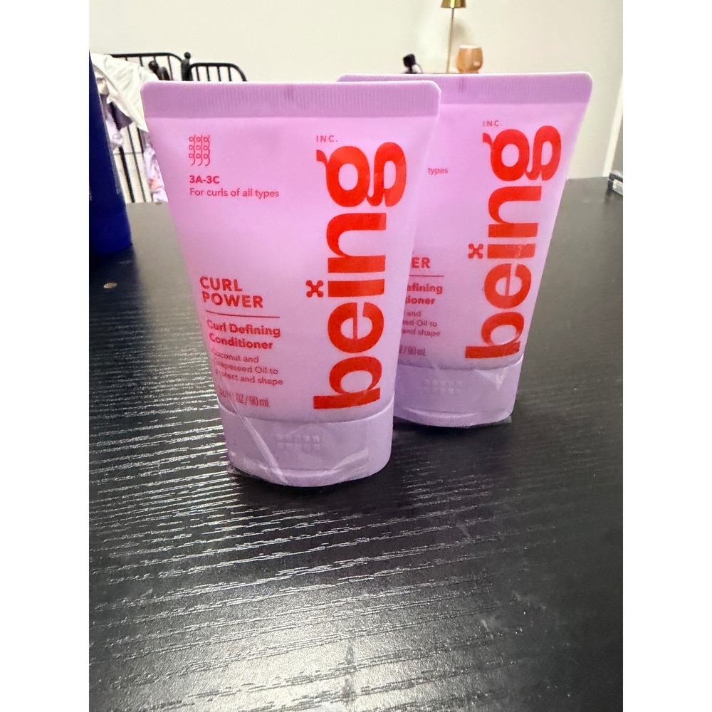 Being Curl Power Curl Defining Conditioner 3.04oz Set of 2 Coconut Grapeseed Oil